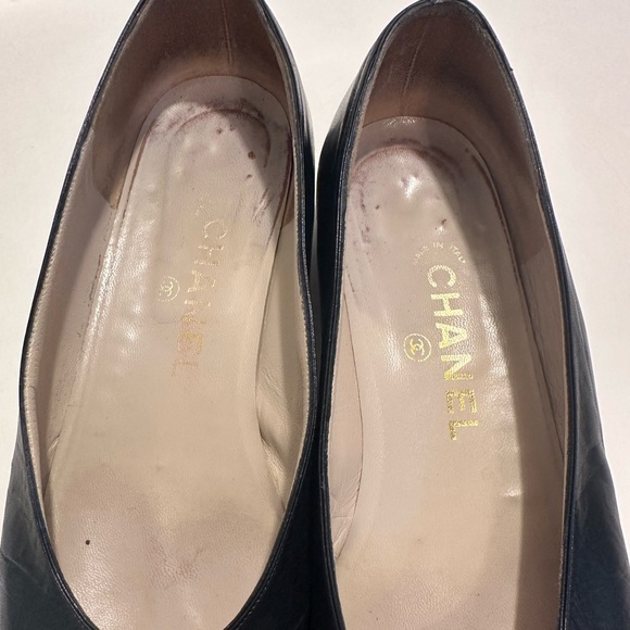 Vintage Chanel Flats- Red & Black- Size 38-38.5 - Picture 2 of 9